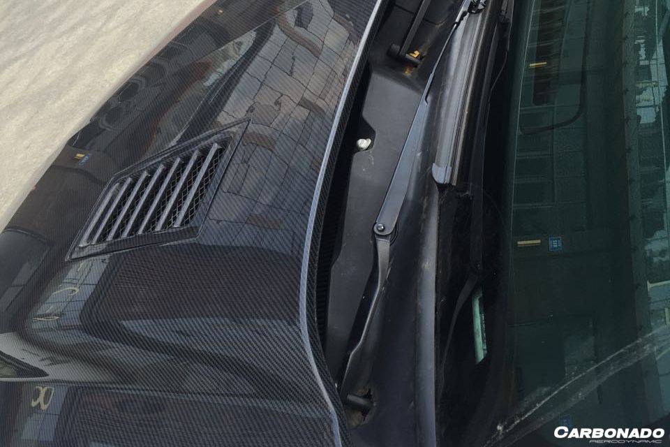 2005-2009 Ford Mustang GT V6 Black Momba BC1 Style Hood