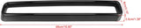 1 Set Black Front Grill Grille Inserts Guards Cover Trim for Dodge Challenger 2015-2022