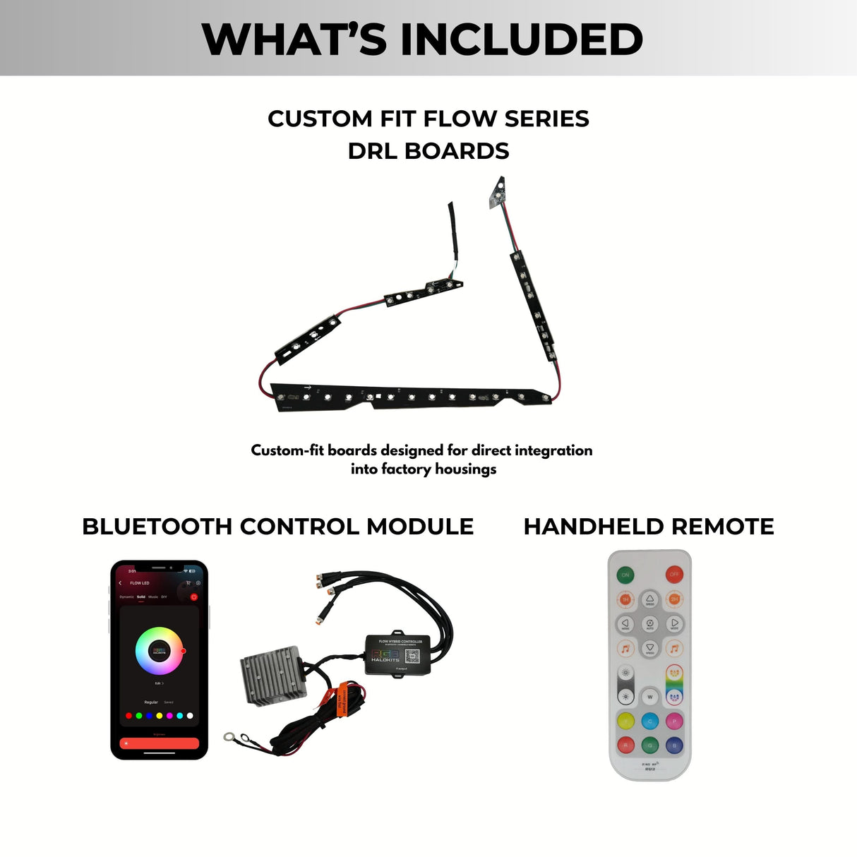 (2010-2013) Infiniti G37 Multicolor Flow DRL Boards (for Spyder Headlights only)