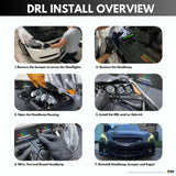 (2010-2013) Infiniti G37 Multicolor Flow DRL Boards (for Spyder Headlights only)