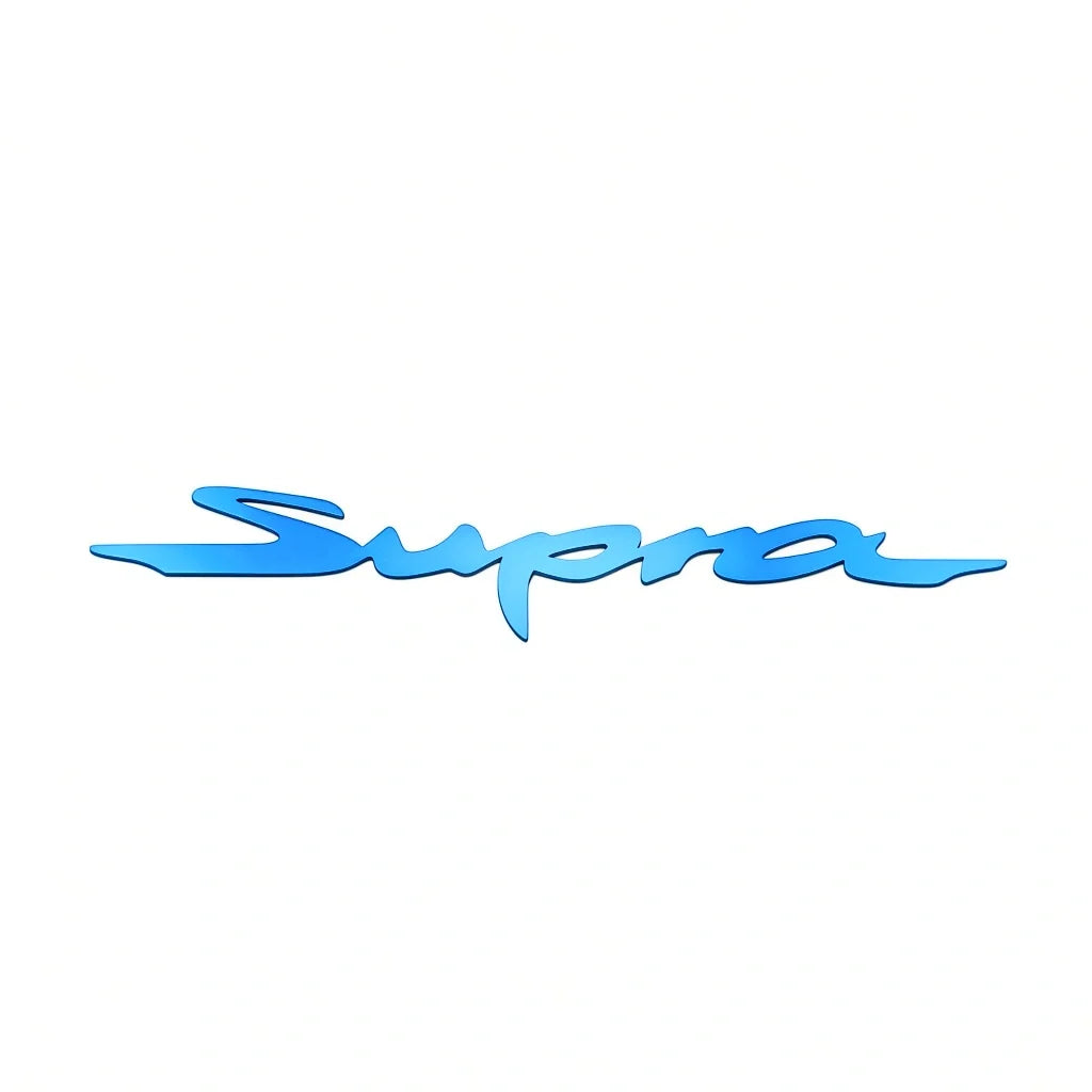 JDC Titanium "Supra" Badge | A90 Toyota Supra