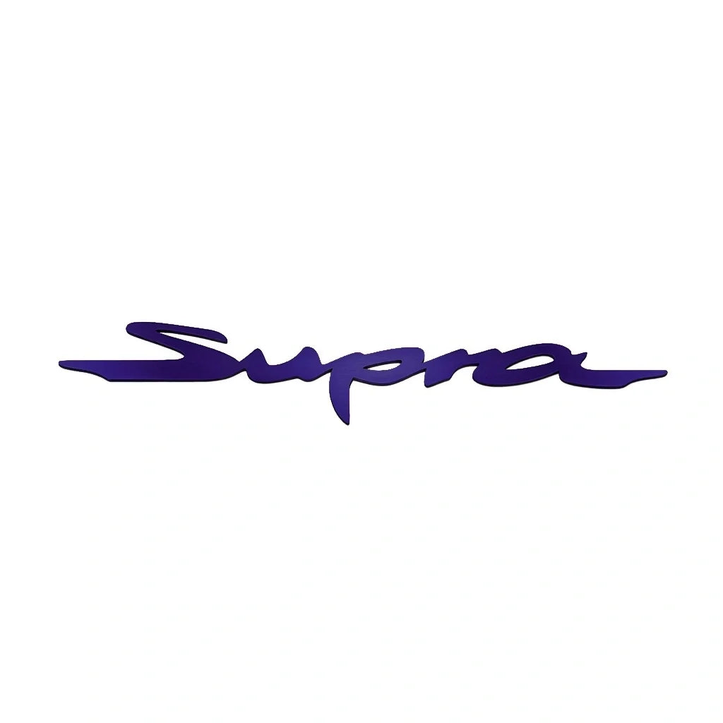 JDC Titanium "Supra" Badge | A90 Toyota Supra