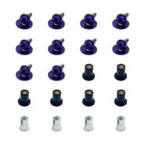 JDC Titanium Battery & Brake Reservoir Panel Plastic Rivet Replacement Kit | Nissan R35 GT-R