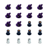 JDC Titanium Battery & Brake Reservoir Panel Plastic Rivet Replacement Kit | Nissan R35 GT-R