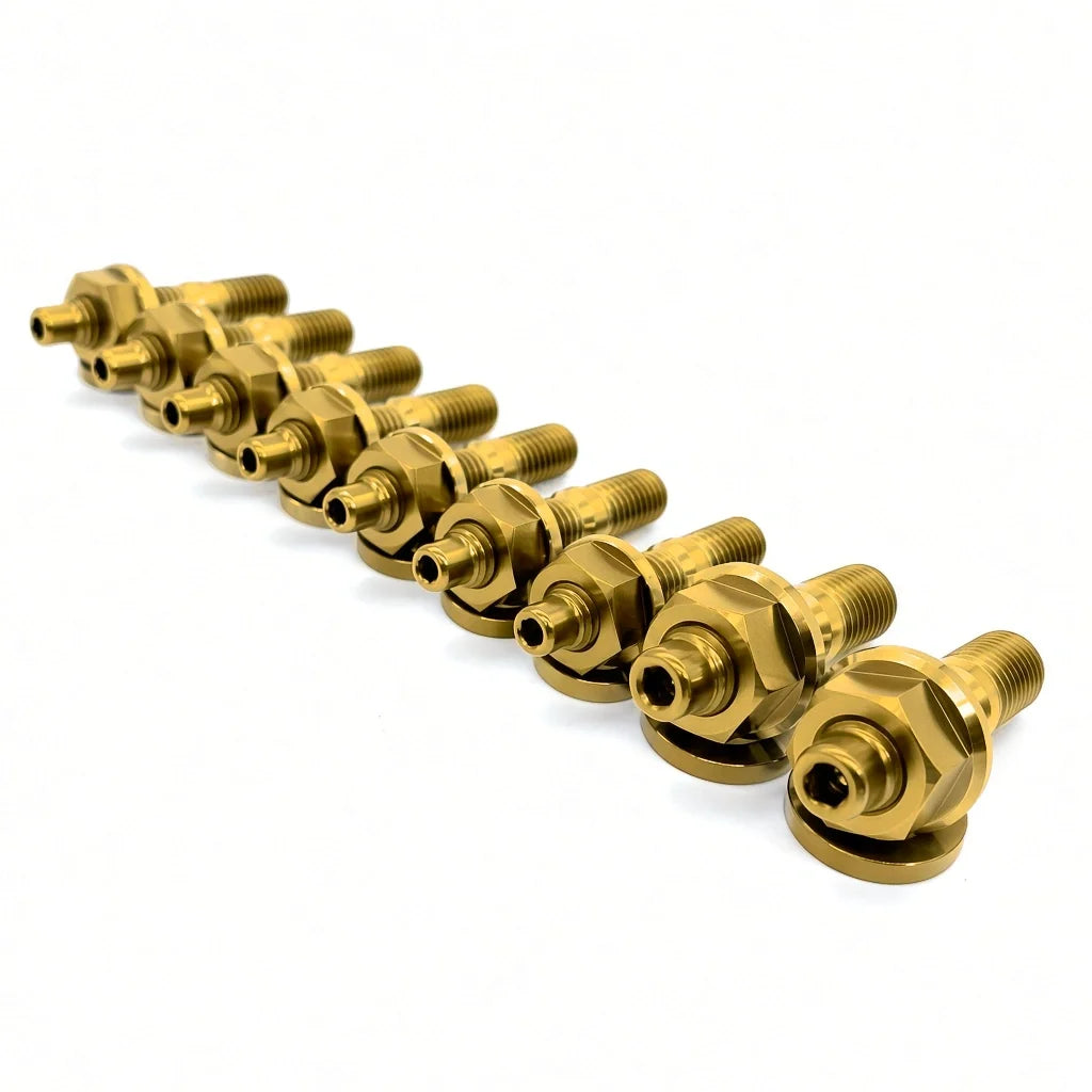 JDC Titanium Exhaust Manifold Stud Kit | Evo 1–9 / 2G DSM