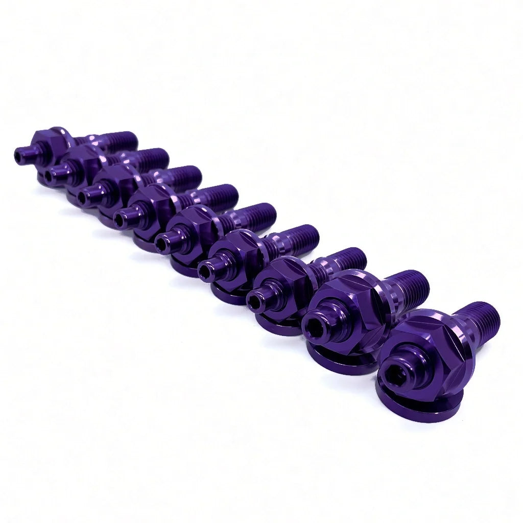 JDC Titanium Exhaust Manifold Stud Kit | Evo 1–9 / 2G DSM