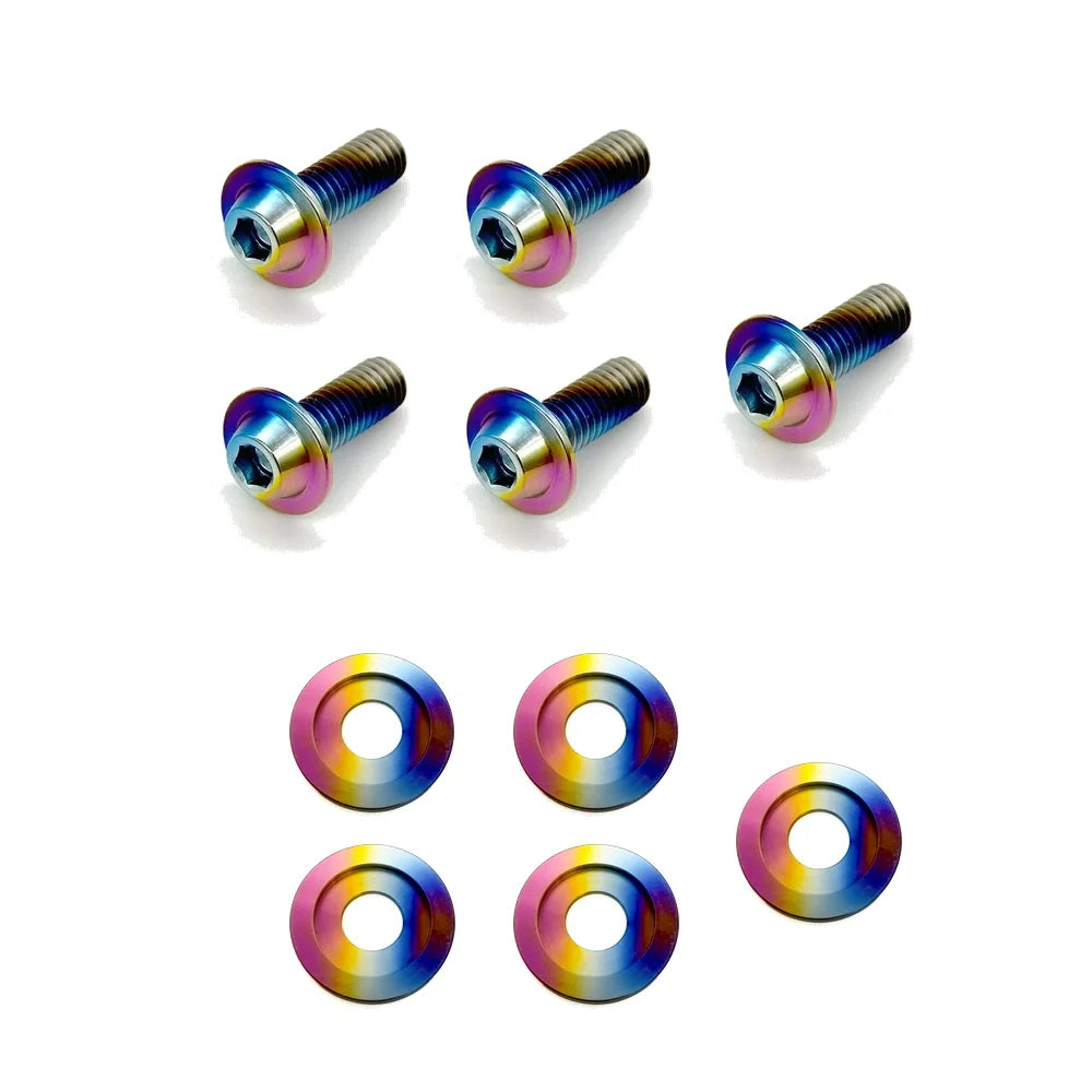JDC Titanium Hood Vent Heat Shield Hardware | 2023+ FL5 Civic Type R