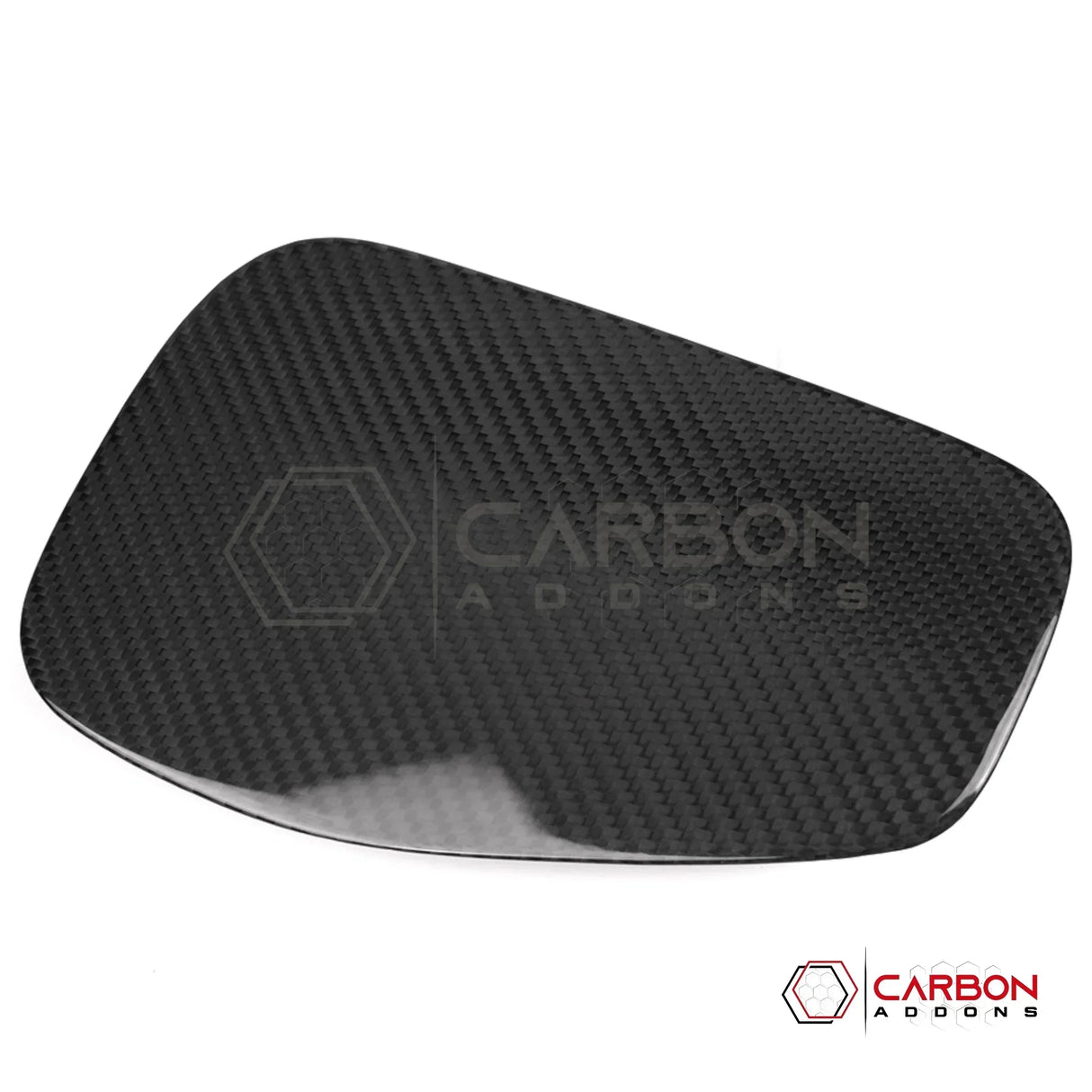 2018+ Jeep Wrangler JL / 2020+ Gladiator JT Real Carbon Fiber Fuel Door Gas Cap Cover | Glossy or Matte