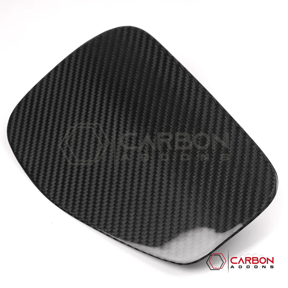 2018+ Jeep Wrangler JL / 2020+ Gladiator JT Real Carbon Fiber Fuel Door Gas Cap Cover | Glossy or Matte