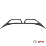 2018+ Jeep Wrangler JL & 2020+ Gladiator JT Real Carbon Fiber Fender Side Vent Trim Covers
