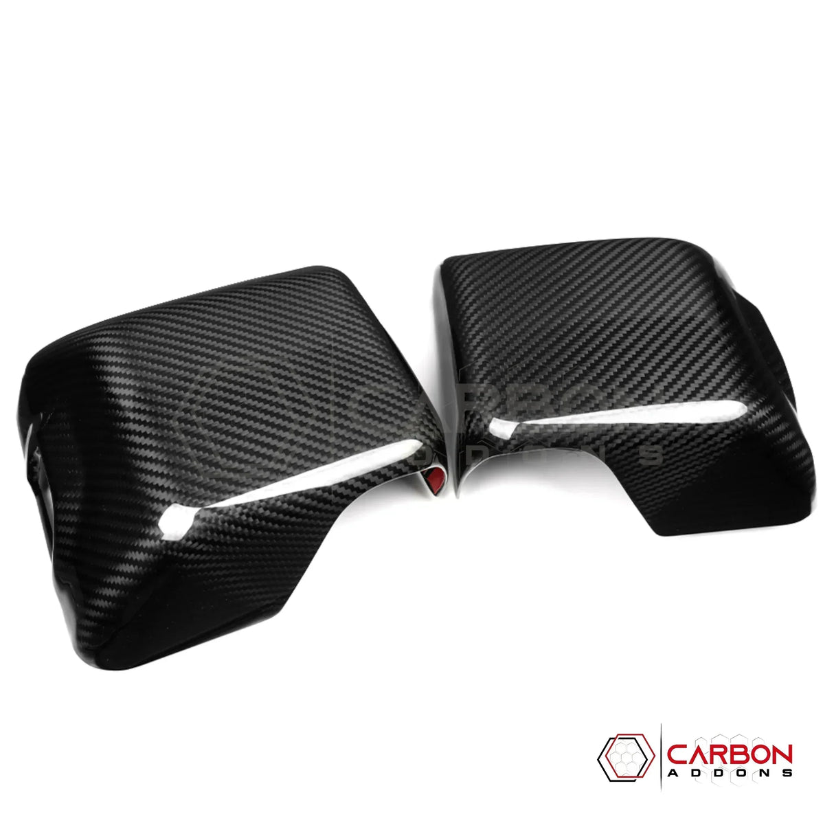2018+ Jeep Wrangler JL & 2020+ Gladiator JT Real Carbon Fiber Mirror Covers (With or Without Turn Signal)