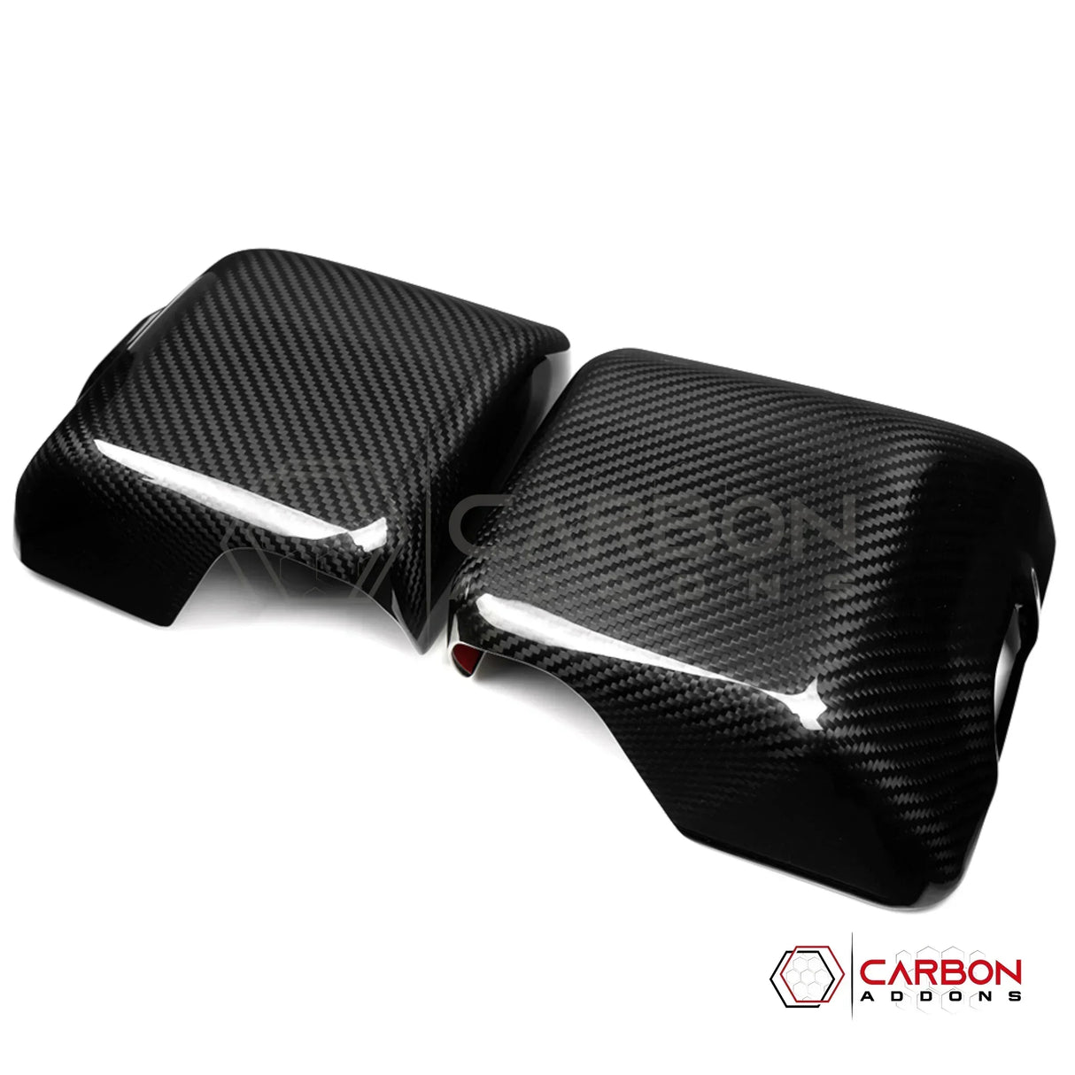 2018+ Jeep Wrangler JL & 2020+ Gladiator JT Real Carbon Fiber Mirror Covers (With or Without Turn Signal)