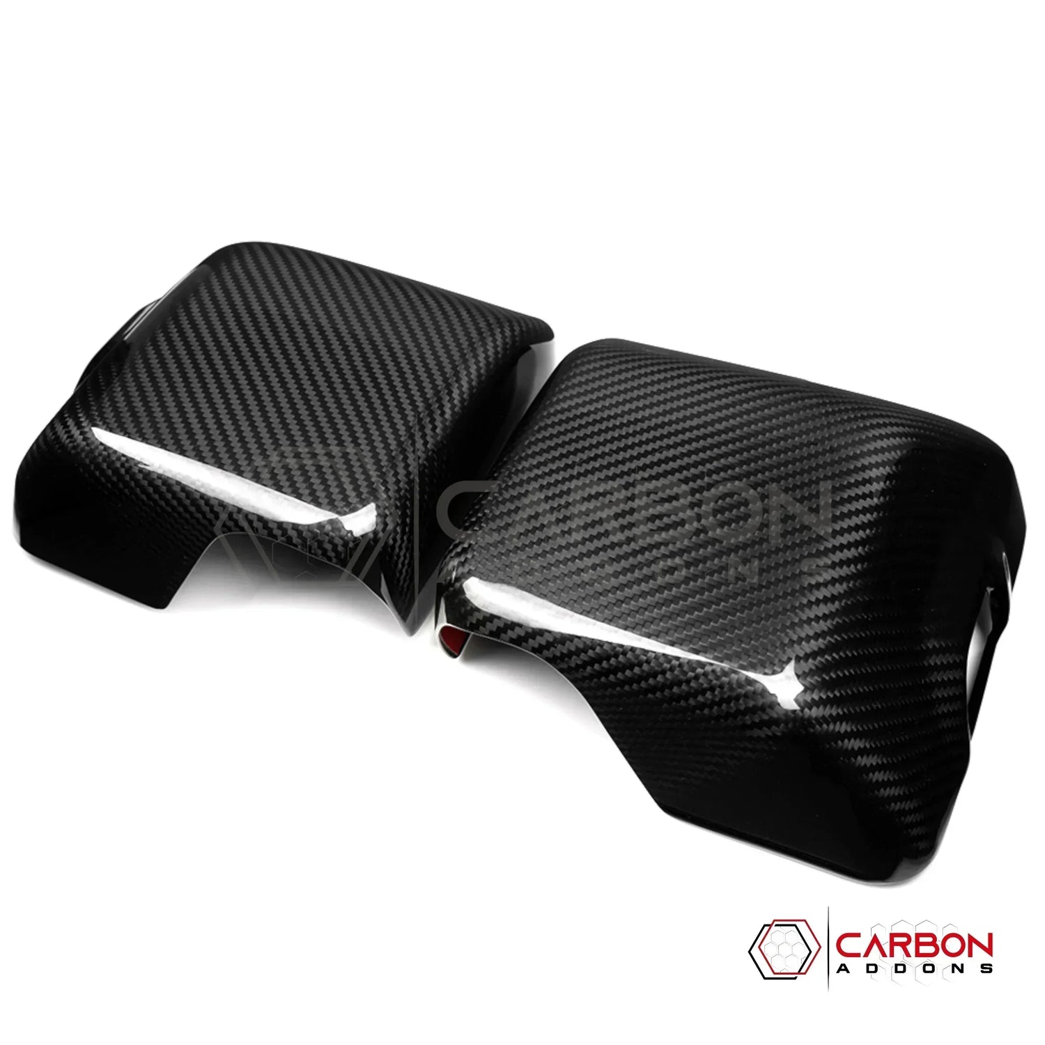 2018+ Jeep Wrangler JL & 2020+ Gladiator JT Real Carbon Fiber Mirror Covers (With or Without Turn Signal)