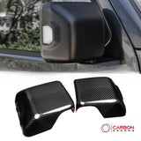 2018+ Jeep Wrangler JL & 2020+ Gladiator JT Real Carbon Fiber Mirror Covers (With or Without Turn Signal)