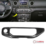 2018+ Jeep Wrangler JL & 2020+ Gladiator JT Real Carbon Fiber Push Start & Radio Control Trim Cover