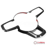 2018+ Jeep Wrangler JL & 2020+ Gladiator JT Real Carbon Fiber Steering Wheel Trim Cover