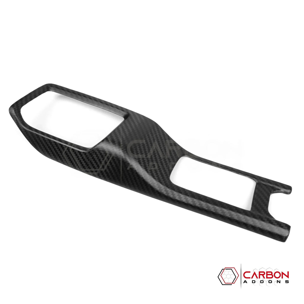 2018+ Jeep Wrangler JL & 2020+ Gladiator JT Real Carbon Fiber 4WD Shifter Base Trim Cover