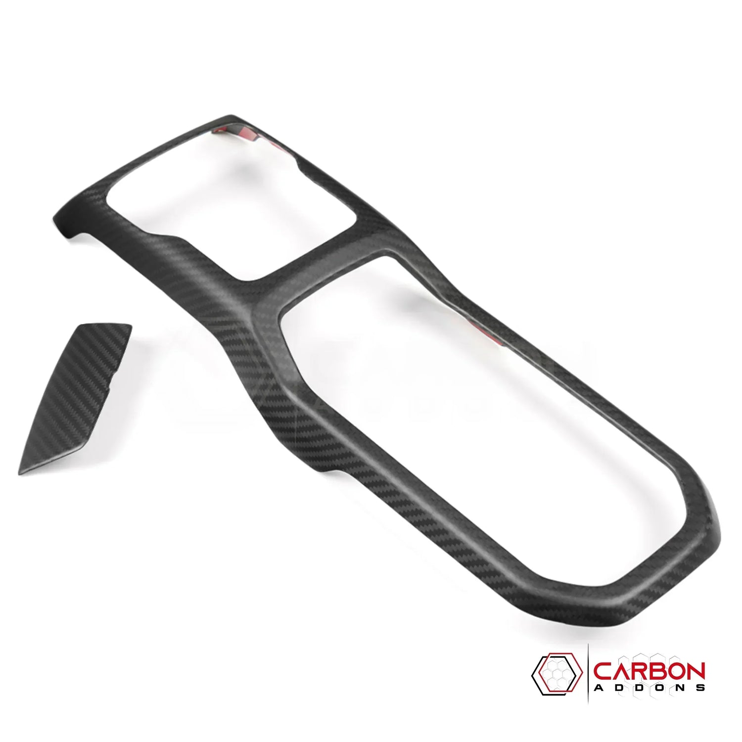 2018+ Jeep Wrangler JL & 2020+ Gladiator JT Real Carbon Fiber Center Console Shift Panel Trim