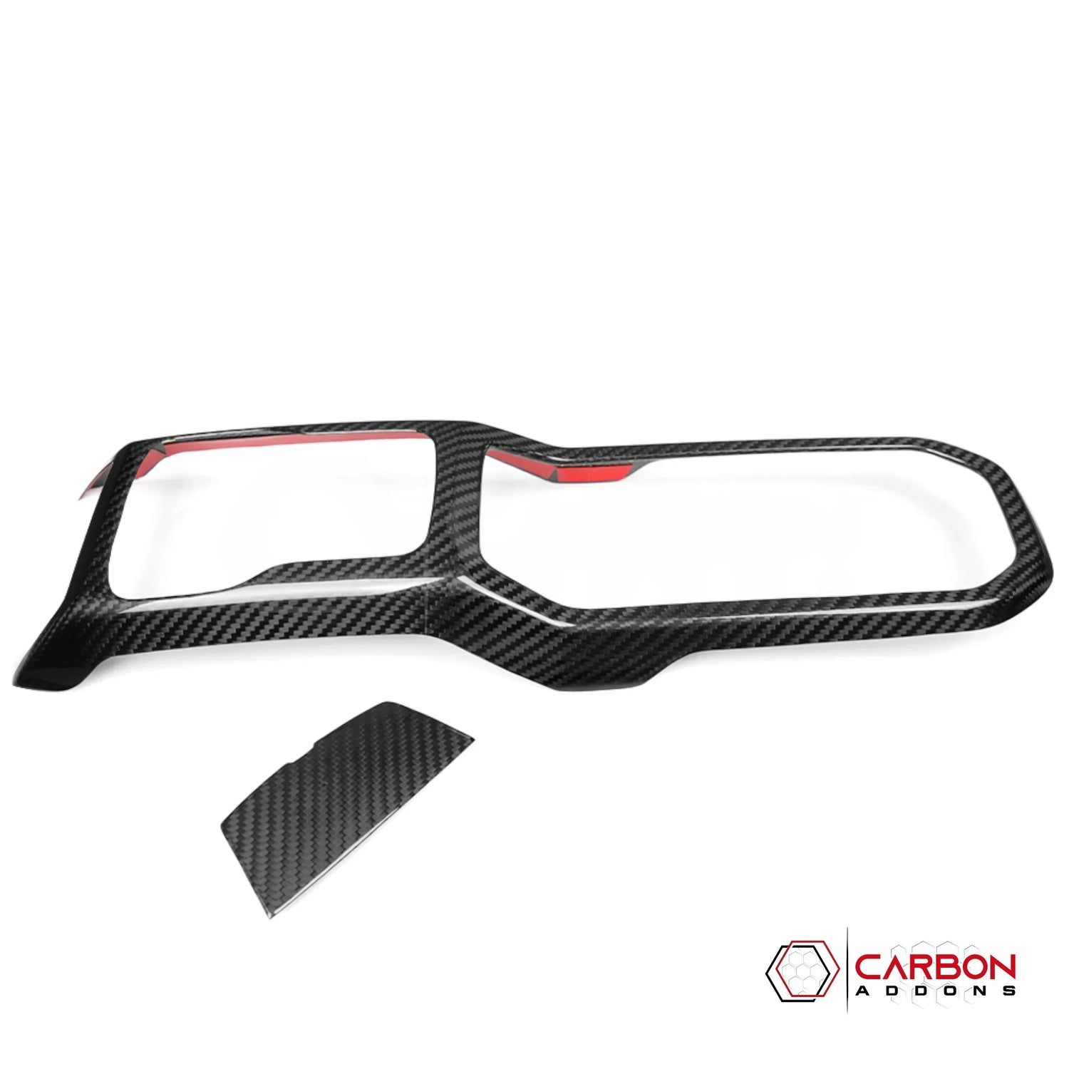 2018+ Jeep Wrangler JL & 2020+ Gladiator JT Real Carbon Fiber Center Console Shift Panel Trim