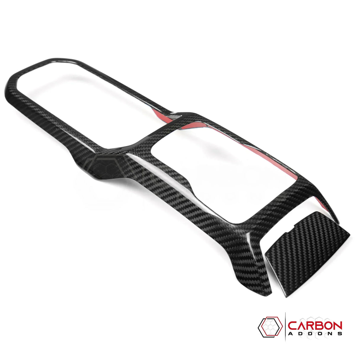 2018+ Jeep Wrangler JL & 2020+ Gladiator JT Real Carbon Fiber Center Console Shift Panel Trim