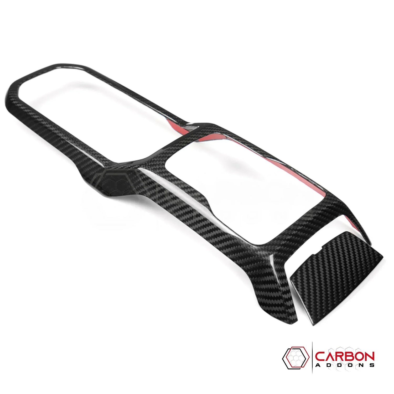 2018+ Jeep Wrangler JL & 2020+ Gladiator JT Real Carbon Fiber Center Console Shift Panel Trim