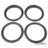 2018+ Jeep Wrangler JL & 2020+ Gladiator JT Real Carbon Fiber Dashboard A/C Vent Trim Covers (4pcs)