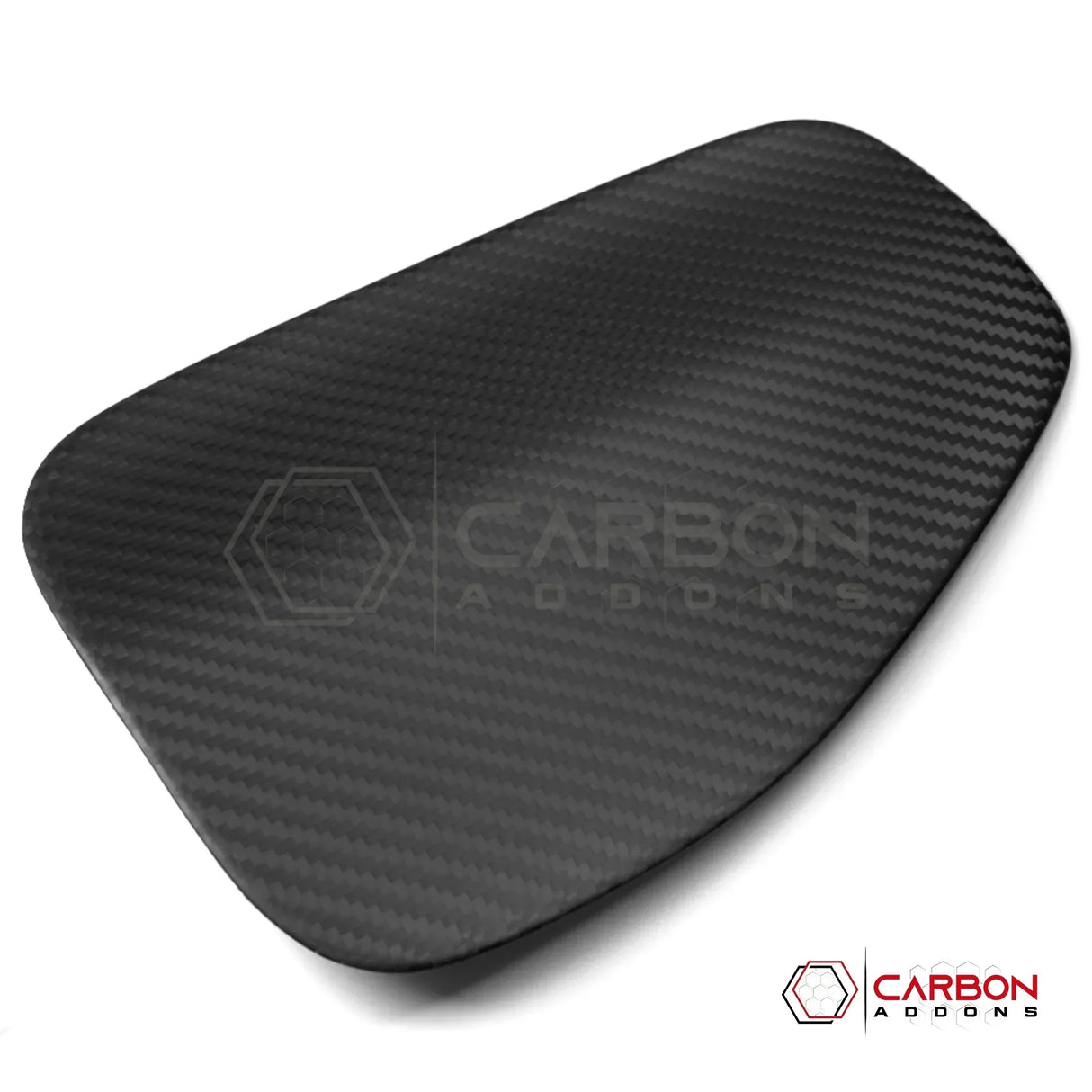 2018+ Jeep Wrangler JL / 2020+ Gladiator JT Real Carbon Fiber Fuel Door Gas Cap Cover | Glossy or Matte