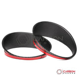 Jeep Gladiator JT Headlight Ring Frame Bezel Cover – Real Dry Carbon Fiber (Glossy or Matte) 2020–Current