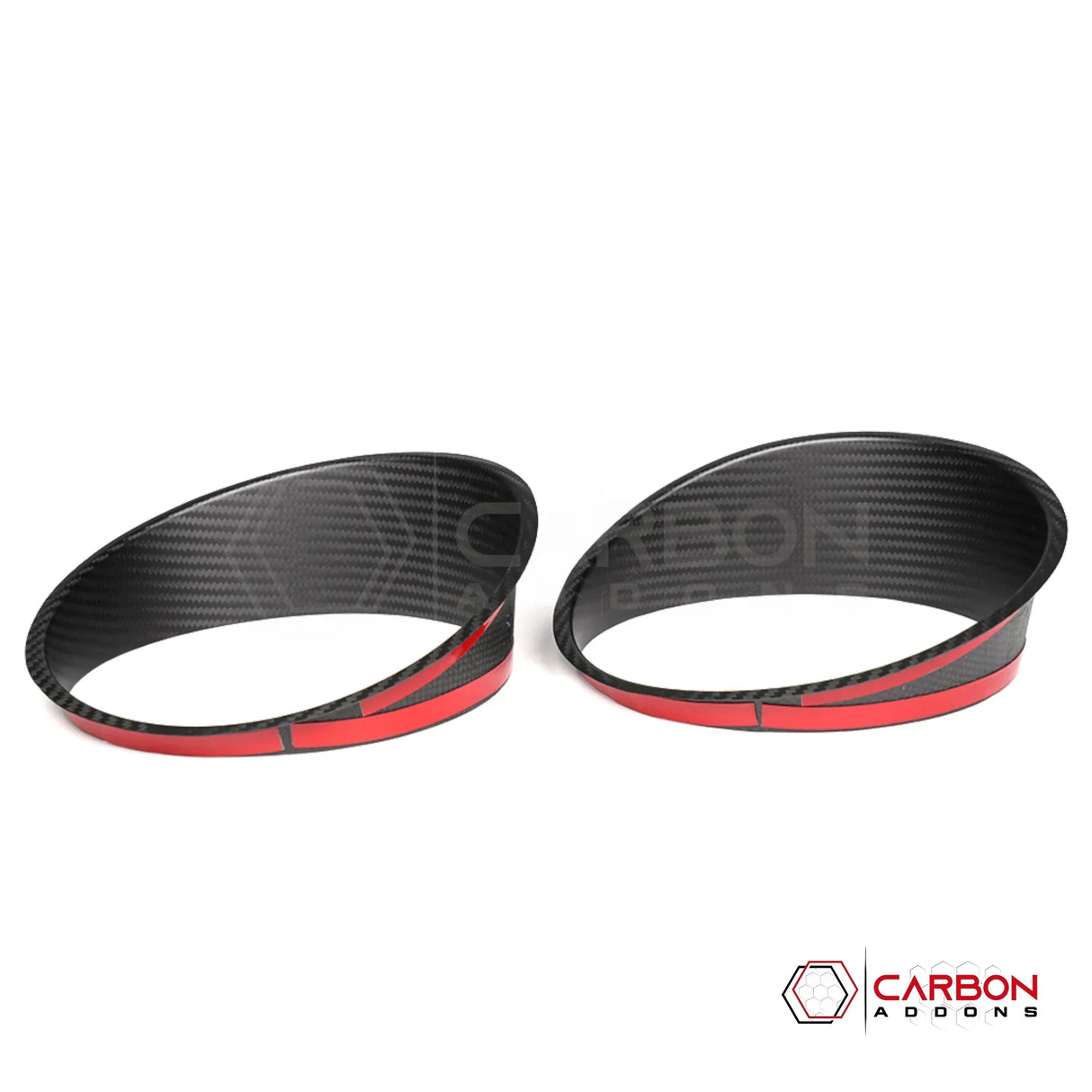 Jeep Gladiator JT Headlight Ring Frame Bezel Cover – Real Dry Carbon Fiber (Glossy or Matte) 2020–Current