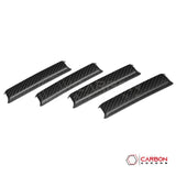 2018+ Jeep Wrangler JL & 2020+ Gladiator JT Real Carbon Fiber A & B Pillar Grab Handle Trim Covers (4pcs)