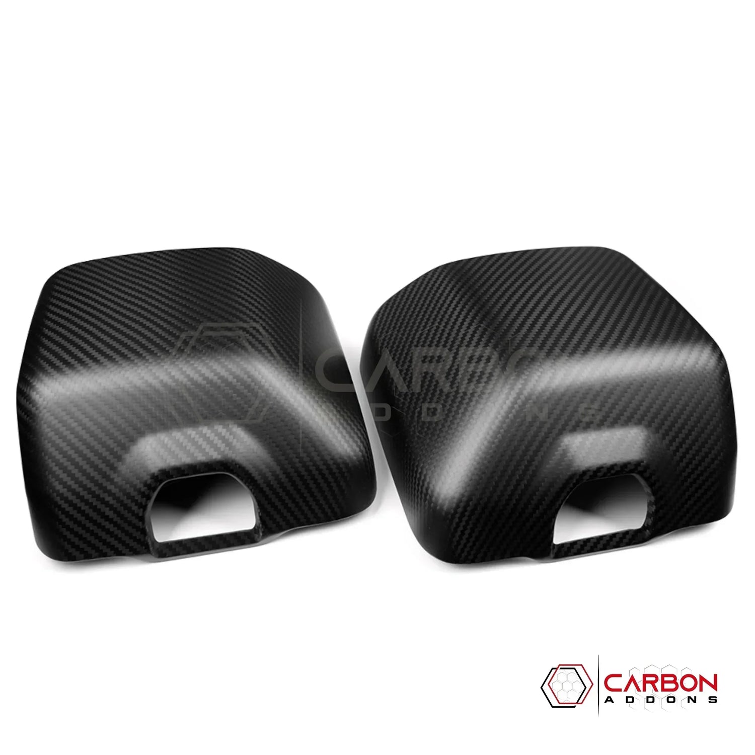 2018+ Jeep Wrangler JL & 2020+ Gladiator JT Real Carbon Fiber Mirror Covers (With or Without Turn Signal)