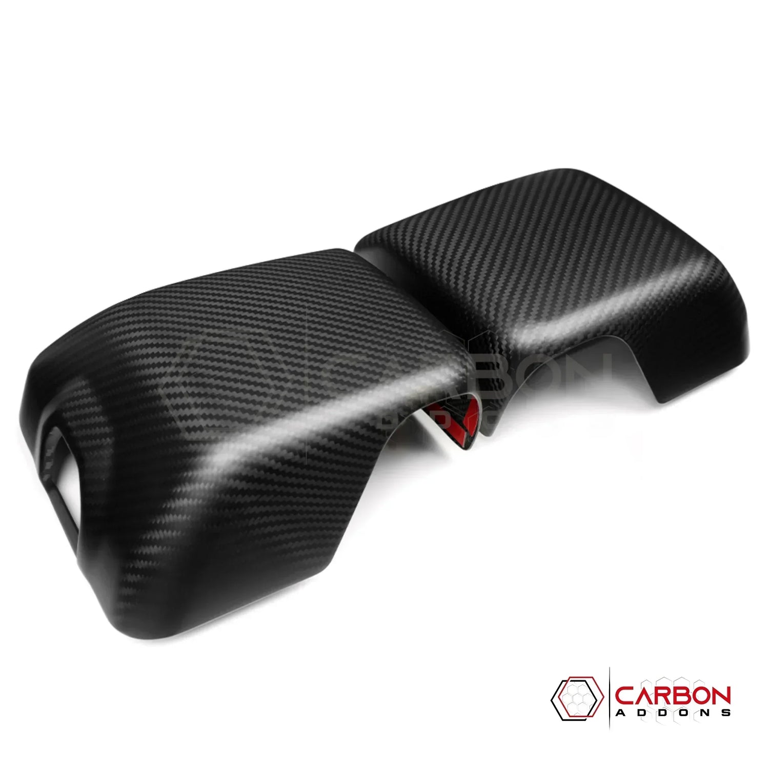 2018+ Jeep Wrangler JL & 2020+ Gladiator JT Real Carbon Fiber Mirror Covers (With or Without Turn Signal)