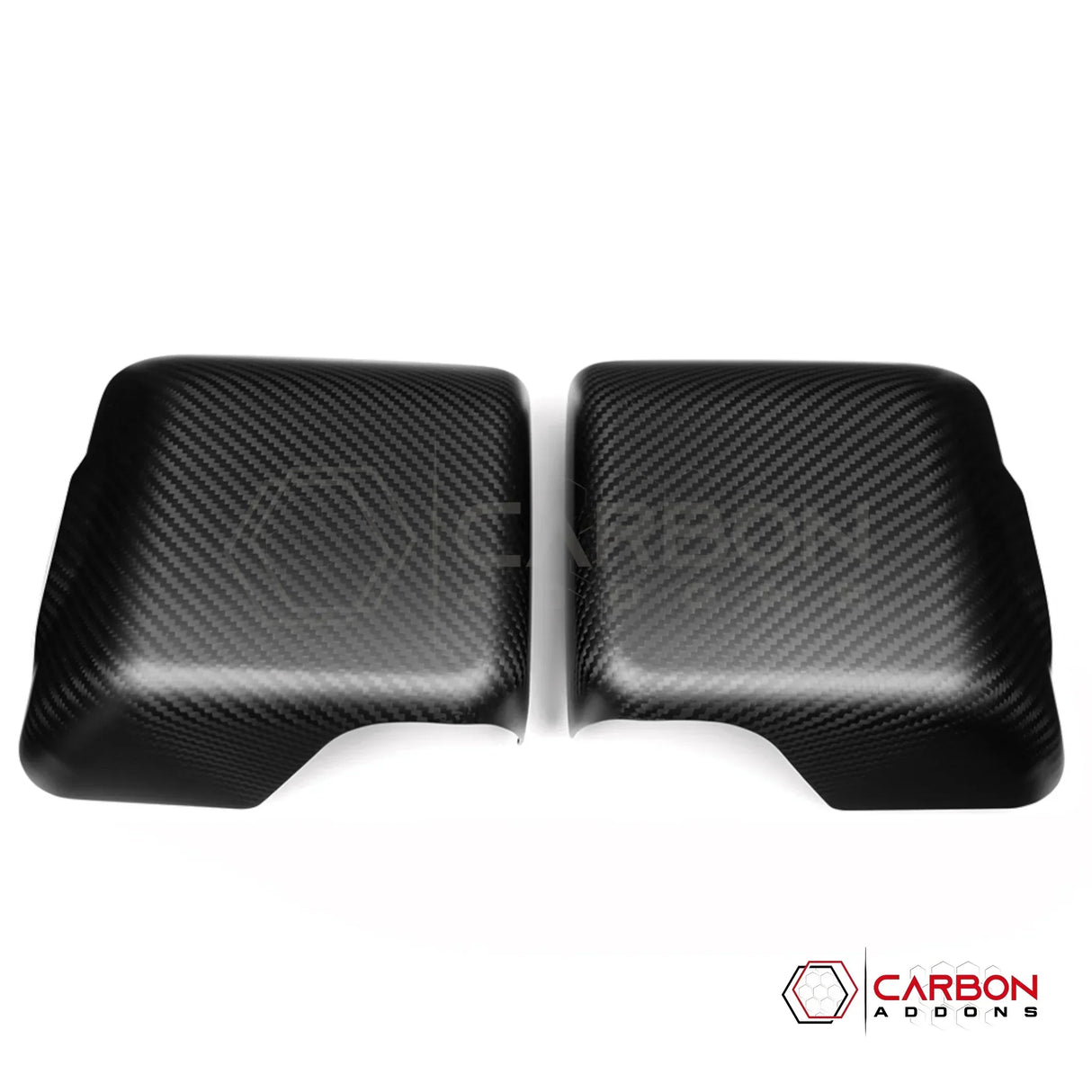 2018+ Jeep Wrangler JL & 2020+ Gladiator JT Real Carbon Fiber Mirror Covers (With or Without Turn Signal)