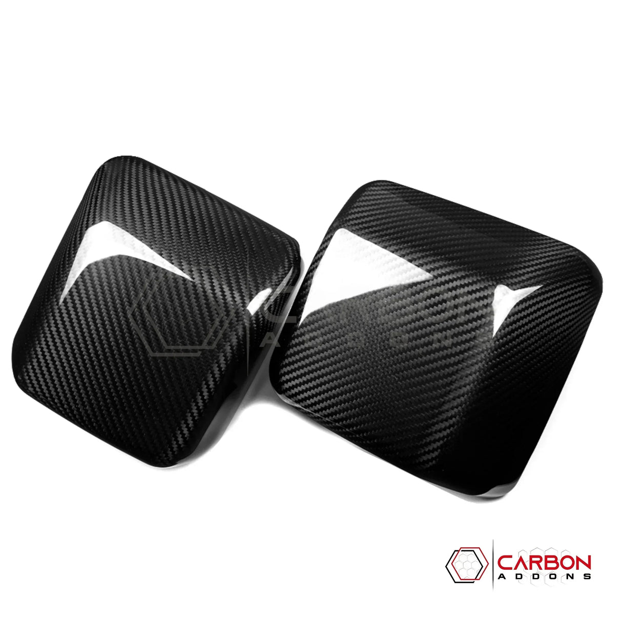 2018+ Jeep Wrangler JL & 2020+ Gladiator JT Real Carbon Fiber Mirror Covers (With or Without Turn Signal)