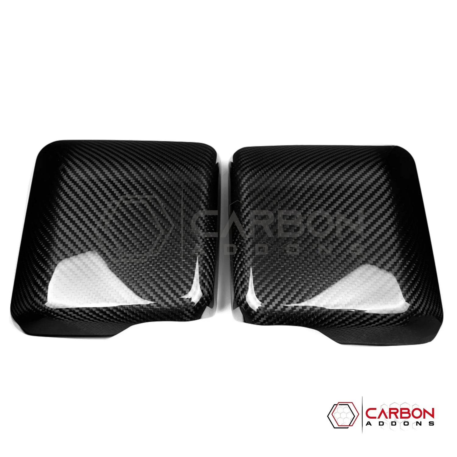 2018+ Jeep Wrangler JL & 2020+ Gladiator JT Real Carbon Fiber Mirror Covers (With or Without Turn Signal)