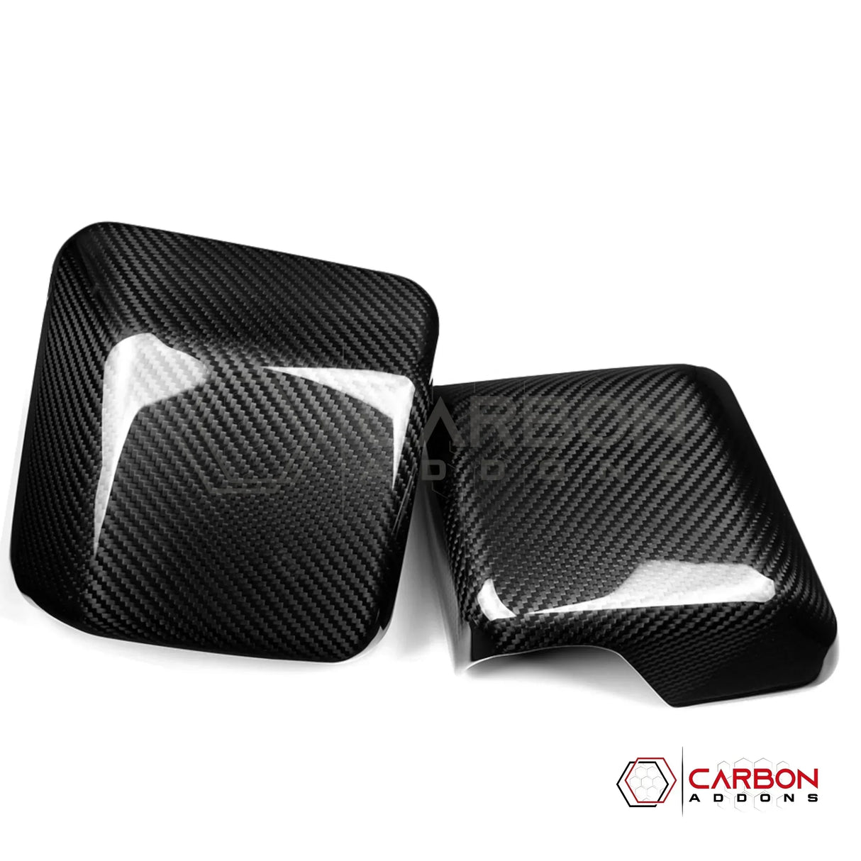 2018+ Jeep Wrangler JL & 2020+ Gladiator JT Real Carbon Fiber Mirror Covers (With or Without Turn Signal)