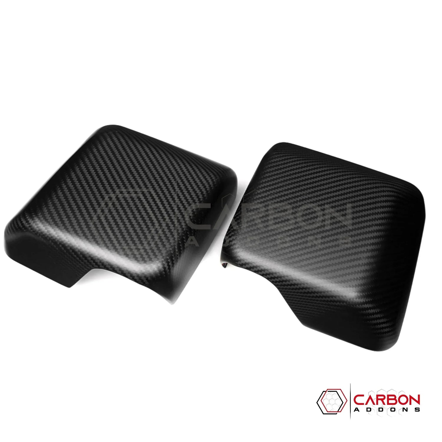 2018+ Jeep Wrangler JL & 2020+ Gladiator JT Real Carbon Fiber Mirror Covers (With or Without Turn Signal)