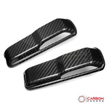 2018+ Jeep Wrangler JL & 2020+ Gladiator JT Real Carbon Fiber Windshield Hold Down Bracket Covers (2pcs)