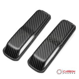 2018+ Jeep Wrangler JL & 2020+ Gladiator JT Real Carbon Fiber Windshield Hold Down Bracket Covers (2pcs)