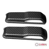 2018+ Jeep Wrangler JL & 2020+ Gladiator JT Real Carbon Fiber Windshield Hold Down Bracket Covers (2pcs)