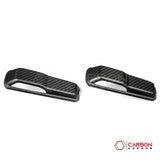 2018+ Jeep Wrangler JL & 2020+ Gladiator JT Real Carbon Fiber Windshield Hold Down Bracket Covers (2pcs)
