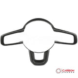 2018+ Jeep Wrangler JL & 2020+ Gladiator JT Real Carbon Fiber Steering Wheel Trim Cover