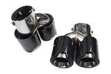 BMW 2/3/4 Series G42 G20/G21 G23 Carbon Fiber Dual Muffler Tips (2019+) - K2 Industries