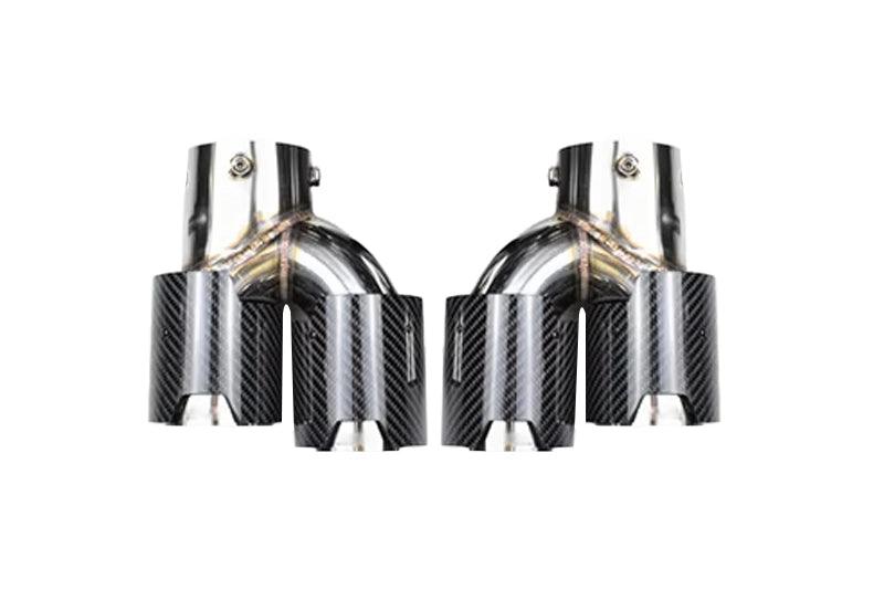 BMW 2/3/4 Series G42 G20/G21 G23 Carbon Fiber Dual Muffler Tips (2019+) - K2 Industries