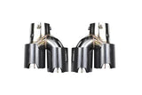 BMW 2/3/4 Series G42 G20/G21 G23 Carbon Fiber Dual Muffler Tips (2019+) - K2 Industries