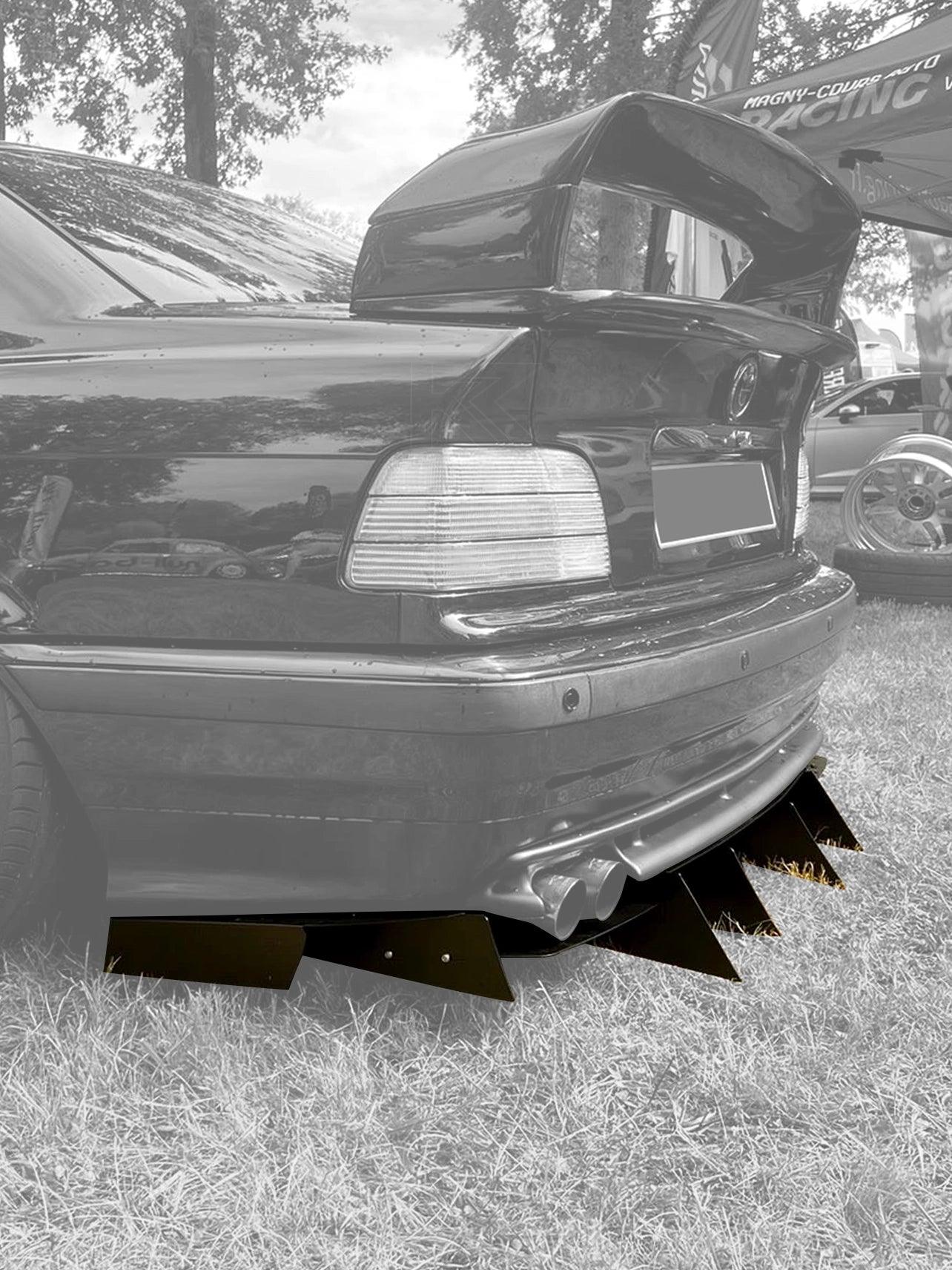 BMW E36 Aggressive (V2) Aluminum Diffuser (1992-1999)