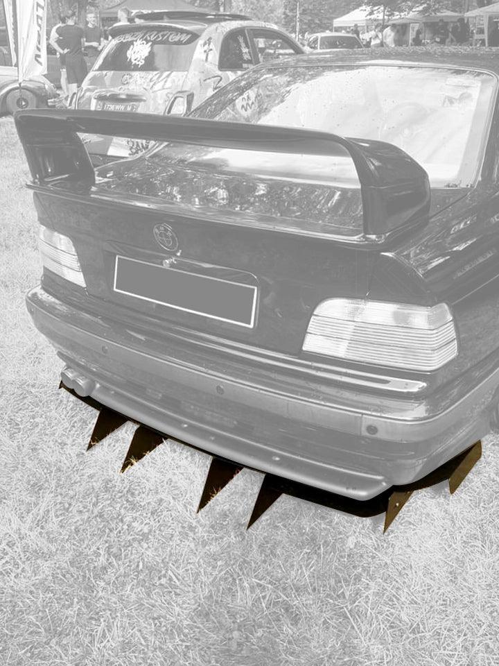 BMW E36 Aggressive (V2) Aluminum Diffuser (1992-1999)