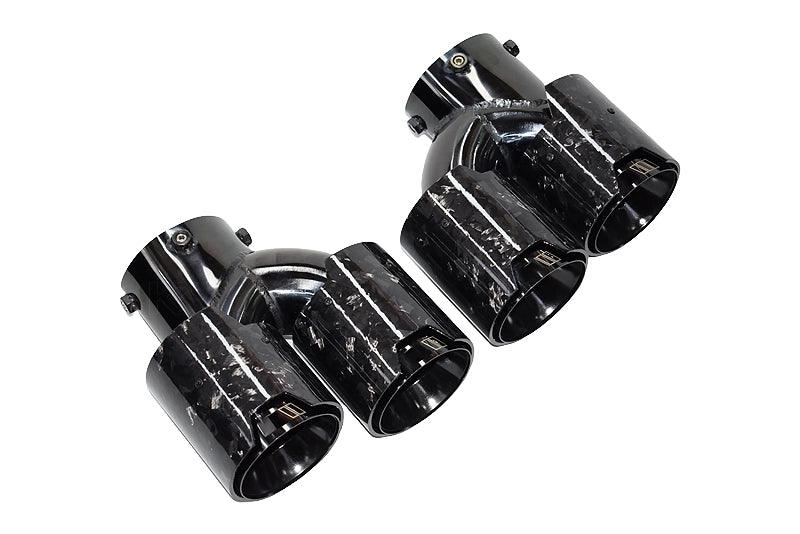 BMW 2/3/4 Series G42 G20/G21 G23 Forged Carbon Fiber Dual Muffler Tips (2019+)