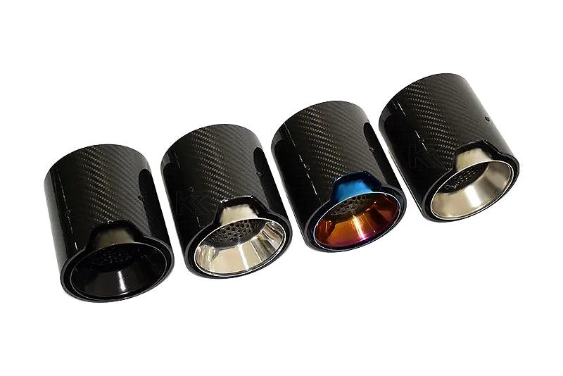 BMW 2/3/4 Series M2 M3 M4 G80 G81 G82 G87 Single Carbon Fiber Muffler Tip Set (2020+)