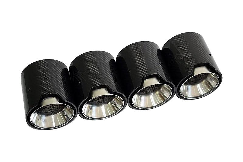 BMW 2/3/4 Series M2 M3 M4 G80 G81 G82 G87 Single Carbon Fiber Muffler Tip Set (2020+)